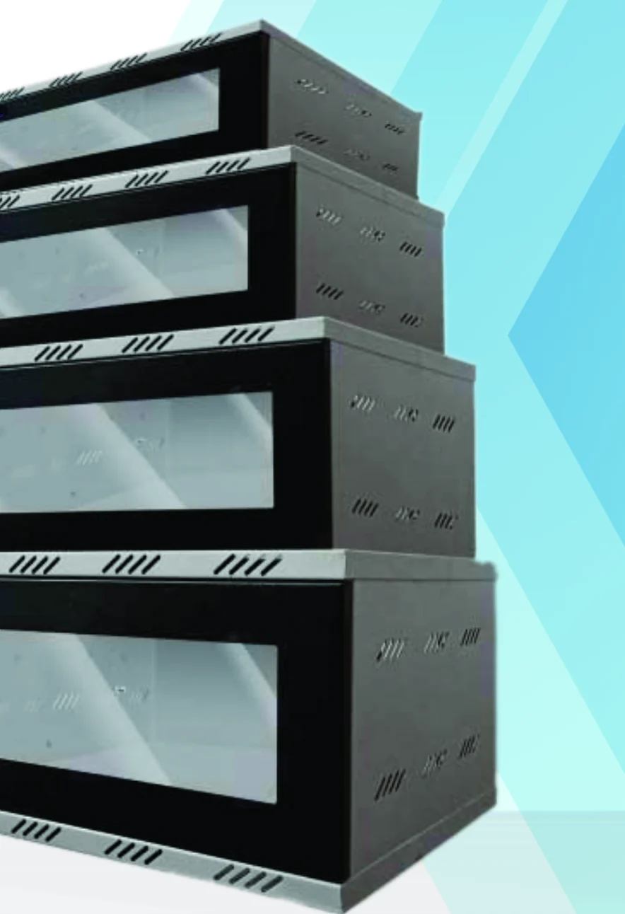 Wall mount racks, the size range stacked